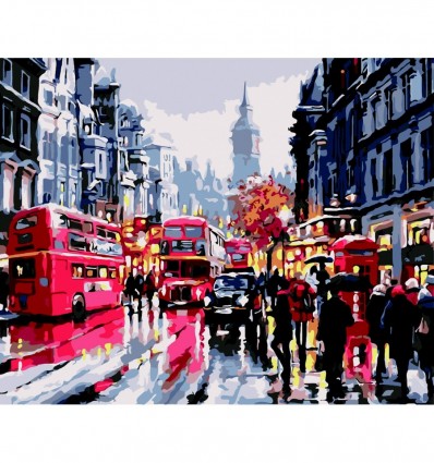 Картина за номерами "Лондон під дощем", 40х50 cм cм, ART Line