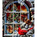 Картина за номерами "Вікно у Різдво", 40х50 cм cм, ART Line