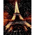 Картина по номерам "Эйфелева башня в огнях", 40х50 cм cм, ART Line