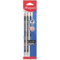 Набор олівців графітових BLACK PEPS HB, c ластиком, блистер (3шт)