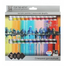 Акрил ART Line ZB.6664, 24 цветов х 12мл