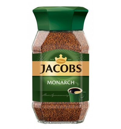 Кофе растворимый Jacobs Monarch, 190г, стекло