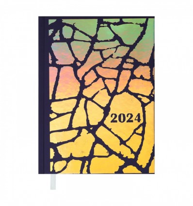 Дневник датированный 2024 FANCY, A5, фиолетовый