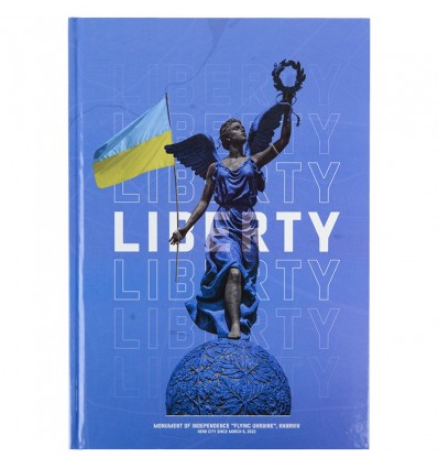 Книга записна Axent Liberty 8422-551-A А4, 96 аркушів, клітинка, синя