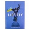 Книга записна Axent Liberty А4, 96 аркушів, клітинка, синя