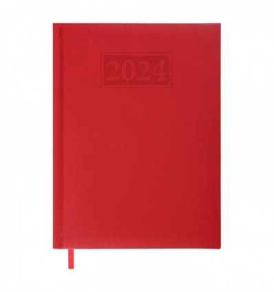 Ежедневник датированный 2024 GENTLE (Torino), А5, 336стр, красный