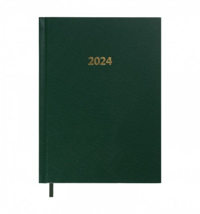 Ежедневник датированный 2024 STRONG, A5, 336 стр. искусственная кожа/поролон, зеленый