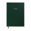 Ежедневник датированный 2024 STRONG, A5, 336 стр. искусственная кожа/поролон, зеленый