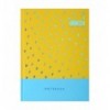 Записная книга INTENSO, А5, 96 л., клетка, твердая картонная обложка, желтая