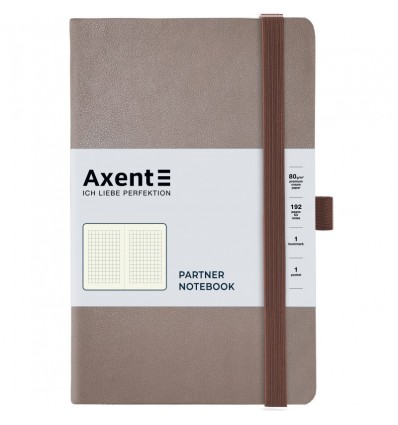 Книга записна Axent Partner Soft Earth Colors 8620-01-A, 125x195 мм, 96 аркушів, коричнева