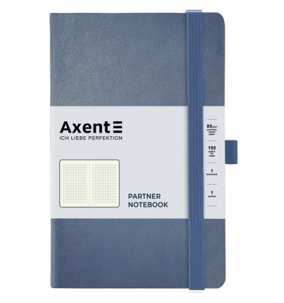 Книга записна Axent Partner Soft Earth Colors, 125x195 мм, 96 аркушів, синя