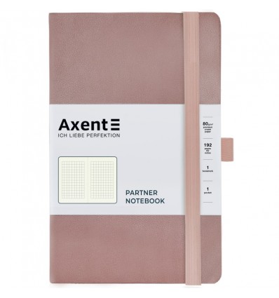 Книга записна Axent Partner Soft Earth Colors, 125x195 мм, 96 аркушів, рожева