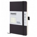 Книга записна Axent Partner Soft Skin, 125х195, 96 аркушів, клітинка, чорна