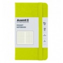 Книга записная Axent Partner, 90х150 мм, 96 листов, клетка, лимонная