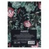 Книга записна Axent Bloom , А5, 96 аркушів, клітинка, тверда обкладинка, зелена