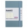 Еженедельник 2024 Axent Partner Soft Earth Colors, 125х195 мм, синий
