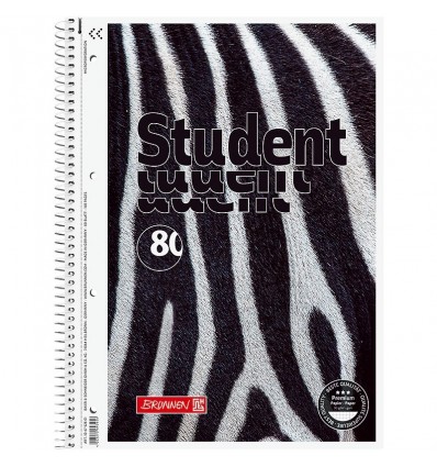 Коледж блок Brunnen Premium Zebra 10 675 28 05, А4, 80 сторінок, клітинка ( 10 675 28 05 )
