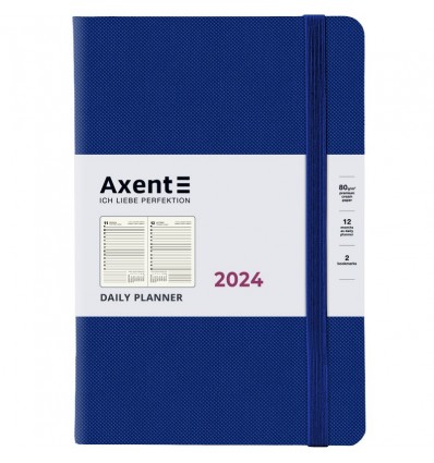 Щоденник 2024 Axent Partner Soft Diamond, 145х210, синій
