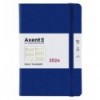 Ежедневник 2024 Axent Partner Soft Diamond, 145x210 мм, синий