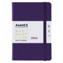 Ежедневник 2024 Axent Partner Soft Diamond, 145x210 мм, фиолетовый