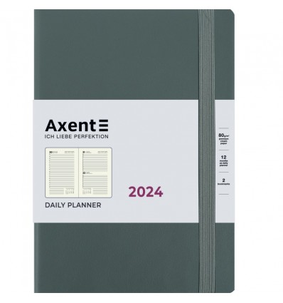 ЕжеЕжедневник 2024 Axent Partner Soft Earth Colors, 145x210 мм, зеленый
