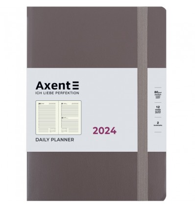 Ежедневник 2024 Axent Partner Soft Earth Colors, 145x210 мм, коричневый