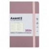 Еженедельник 2024 Axent Partner Soft Earth Colors, 125х195 мм, розовый