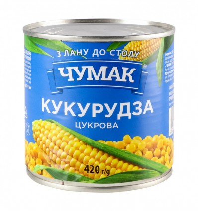 Кукуруза Чумак сахарная 420г