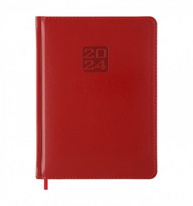 Щоденник датований 2024 BRAVO A5, 336 стр. червоний