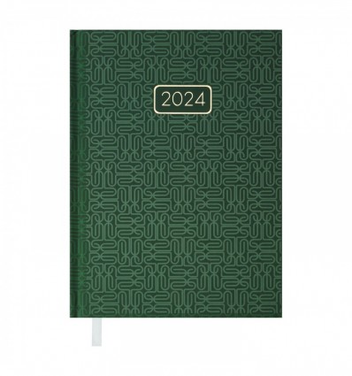 Щоденник датований 2024 VELVET, A5, зелений