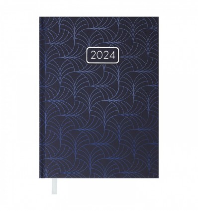 Щоденник датований 2024 VELVET, A5, синій