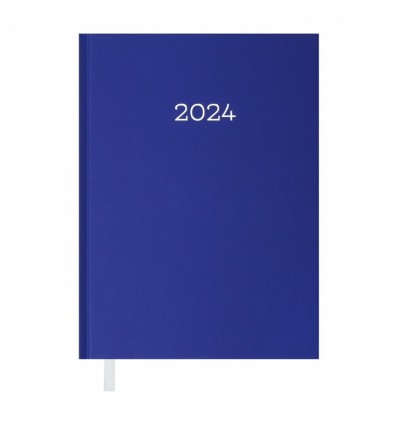 Щоденник датований 2024 "MONOCHROME", A5, синій