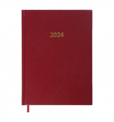 Щоденник датований 2024 STRONG, A5, 336 стр. бордовий