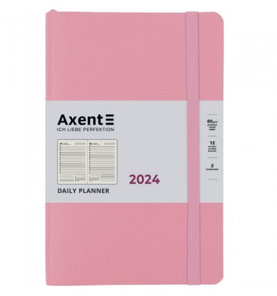 Ежедневник 2024 Axent Partner Soft Skin, 145x210 мм, пудровый