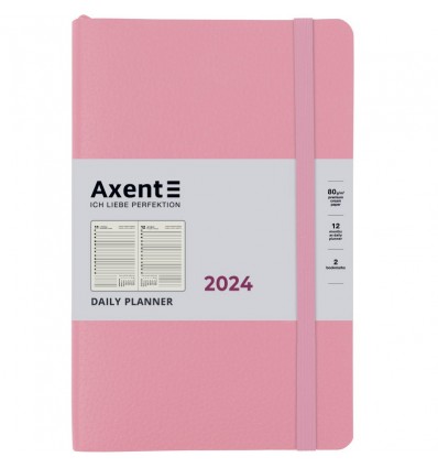 Щоденник 2024 Axent Partner Soft Skin, 145x210 мм, пудровий