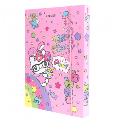 Папка для тетрадей на резинках Kite Hello Kitty В5, картон