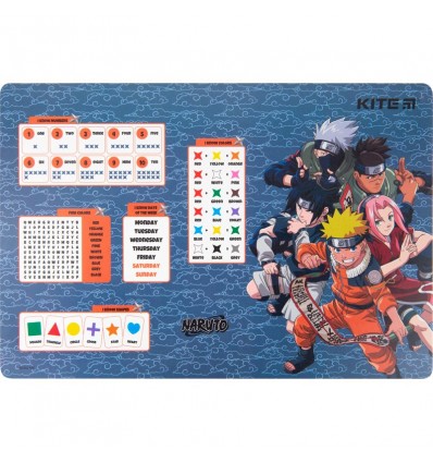 Подложка настольная Kite Naruto NR23-207, 42.5x29см