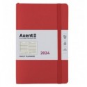 Щоденник 2024 Axent Partner Soft Skin, 145x210 мм, червоний