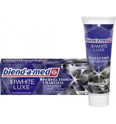 Зубна паста Blend-a-med 3D White Luxe Досконалість вугілля 75мл