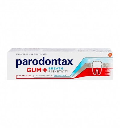 Паста зубная Parodontax Защита Десен + Свежее Дыхание и Чувствительность Зубов 75мл