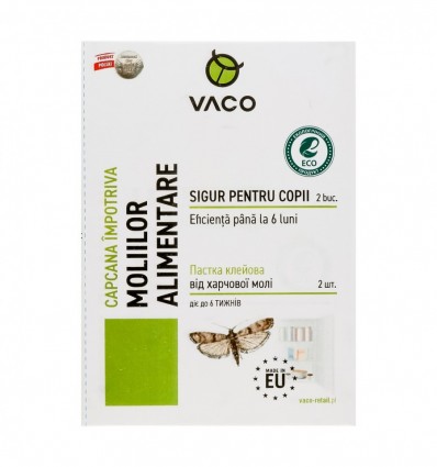 Ловушка Vaco Eco клеевая от пищевой моли 2шт/уп