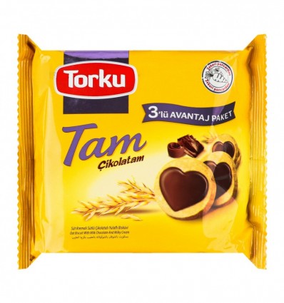 Печенье Torku Tam овсяное с молочным шоколадом 249g