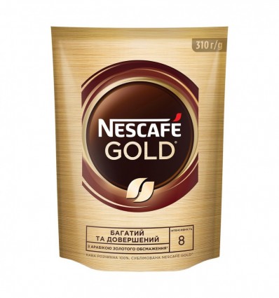 Кофе Nescafe Gold растворимый сублимированный 310г