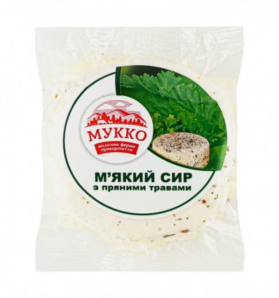 Сир Мукко м`який з пряними травами 49.2% кг