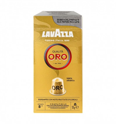 Кофе Lavazza Qualita Oro жареный молотый в капсулах 55г
