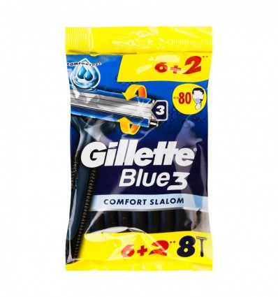 Станки для бритья одноразовые Gillette Blue 3 Comfort 8шт/уп