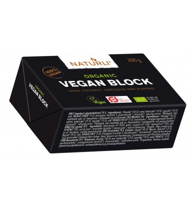 Суміш рослинних жирів Vegan Block Naturli 200г