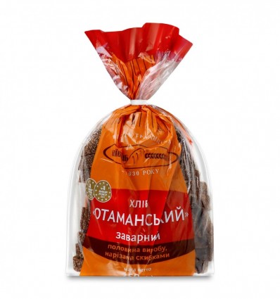 Хліб Київхліб Отаманський половинка в нарізці заварний 350г