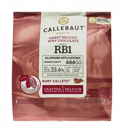 Шоколад Callebaut Ruby молочный 33.6% 400г