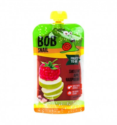 Пюре Bob Snail Smoothie Apple-Raspberry фруктовое 200г